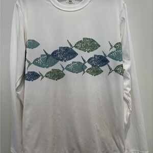 Vintage Patagonia Long Sleeve Tee Woman M Made in USA gorpcore outdoors fish